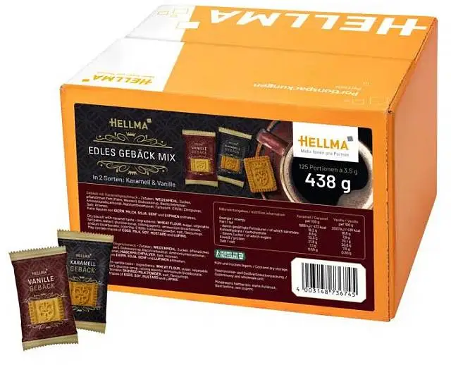 HELLMA Edles Gebäck Mix 125 x 3,5g | CaterPoint.de