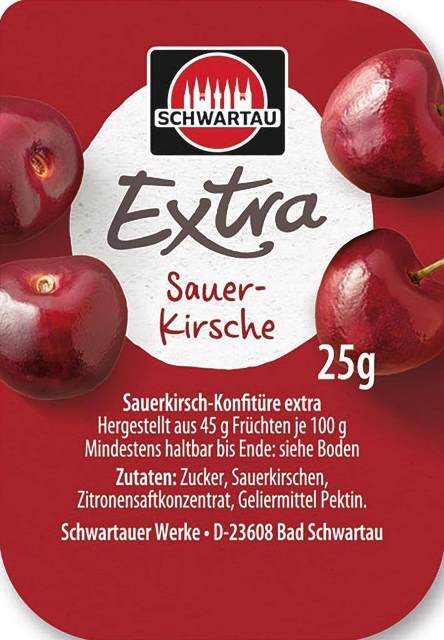Schwartau Extra Kirschkonfitüre 100 x 25g