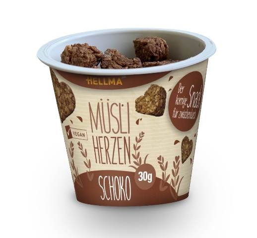 HELLMA Müsliherzen Schoko 30 x 30g | CaterPoint.de