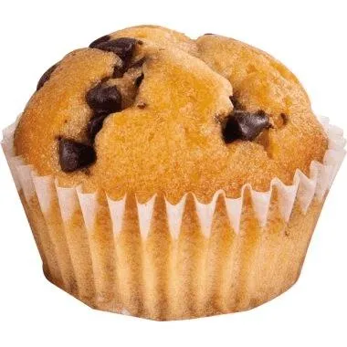 HELLMA Mini Muffin mit Schokostückchen in Papierförmchen, einzeln verpackter Snack für Kaffee und Catering