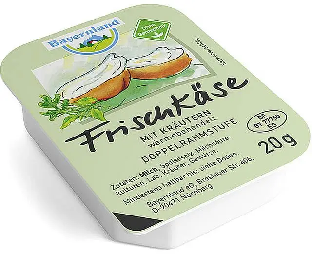 Bayernland Frischkäsezubereitung Kräuter 60 x 20g Bayernland Frischkäsezubereitung Kräuter 60 x 20g
