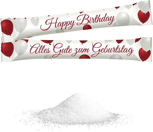 Hellma Zuckerstick "Geburtstag" 100 x 4g | CaterPoint.de
