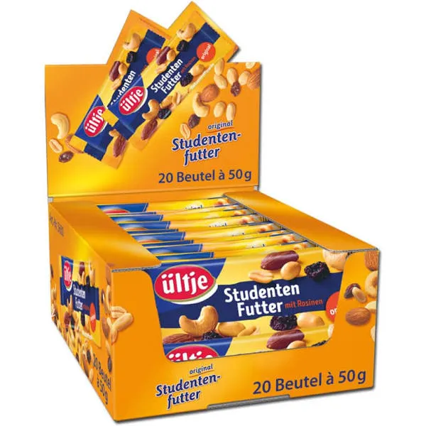 Ültje Studentenfutter 20 x 50g | CaterPoint.de Ültje Studentenfutter 20 x 50g | CaterPoint.de