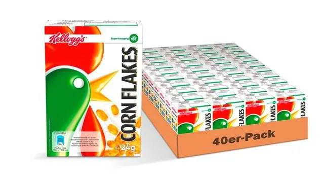 Kelloggs CornFlakes 40 Portionen à 24g | CaterPoint.de Kelloggs CornFlakes 40 Portionen à 24g | CaterPoint.de