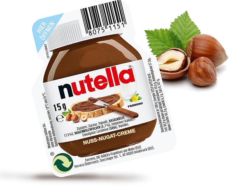 Nutella 120 x 15g per Karton