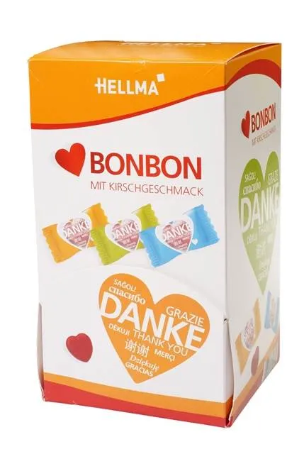 Hellma Herz-Bonbons "Danke" 200 Stück | CaterPoint.de Hellma Herz-Bonbons "Danke" 200 Stück | CaterPoint.de