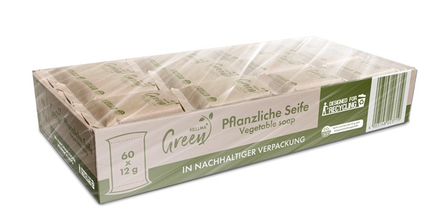Hellma Green Pflanzliche Seife 60 x 12g | CaterPoint.de