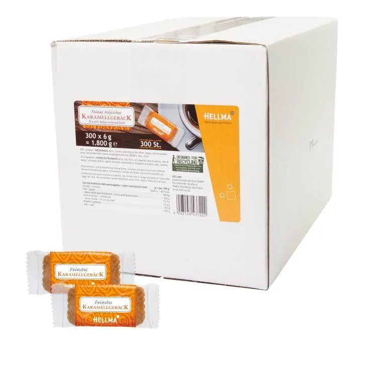 Hellma Karamellgebäck 300 x 6g | CaterPoint.de Hellma Karamellgebäck 300 x 6g | CaterPoint.de