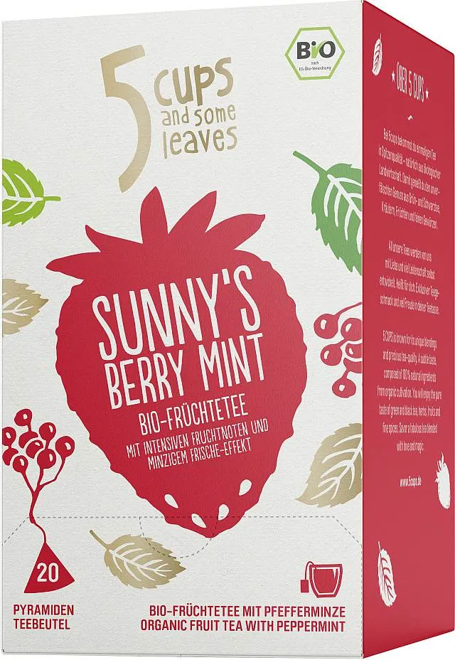 5cups | BIO | Sunny's Berry Mint 20er | CaterPoint.de