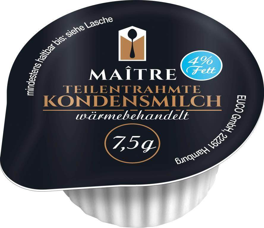 Maitre Kondesmilch 4% 240 x 7,5g/7,0ml | CaterPoint.de