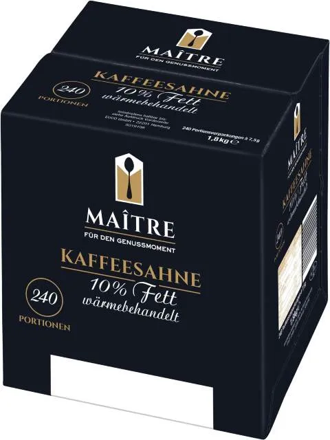 Maitre Kaffeesahne 10% 240 x 7,5g | CaterPoint.de