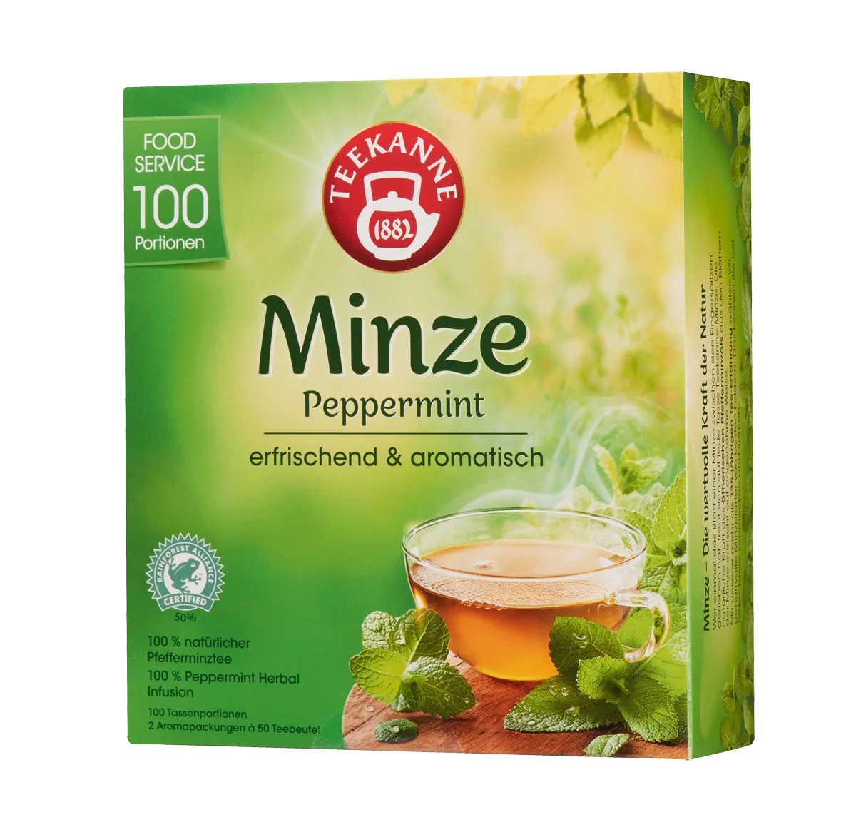 100er-Pfefferminze_4009300012146 TEEKANNE Mnze 100 x 1,25g Tassenportionen | Caterpoint.de