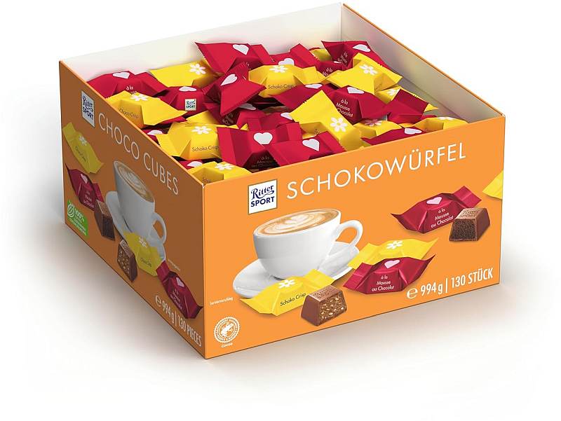Ritter Sport Schokowürfel Thekendisplay 994g
