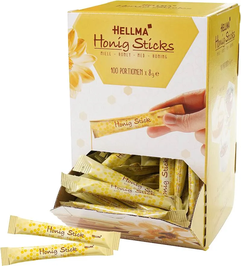Hellma Honigstick 100 x 8,0g | CaterPoint.de