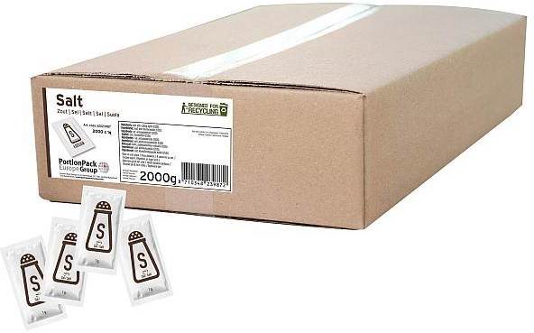 Hellma Salz Sachets neutral 2.000 Portionen a 1g | CaterPoint.de