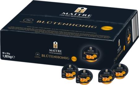 Maitre Blütenhonig feine Auslese flüssig 96 x 20g | CaterPoint.de