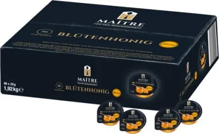 Maitre Blütenhonig feine Auslese flüssig 96 x 20g | CaterPoint.de