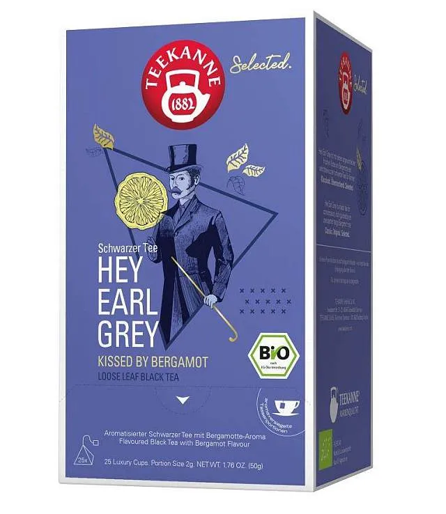 Teekanne Bio Luxury Cup Hey Earl Grey 25 x 2,0g | CaterPoint.de Teekanne Bio Luxury Cup Hey Earl Grey 25 x 2,0g | CaterPoint.de