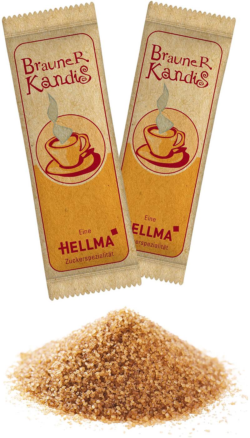 Hellma Kandis braun 1000 x 6g im Karton