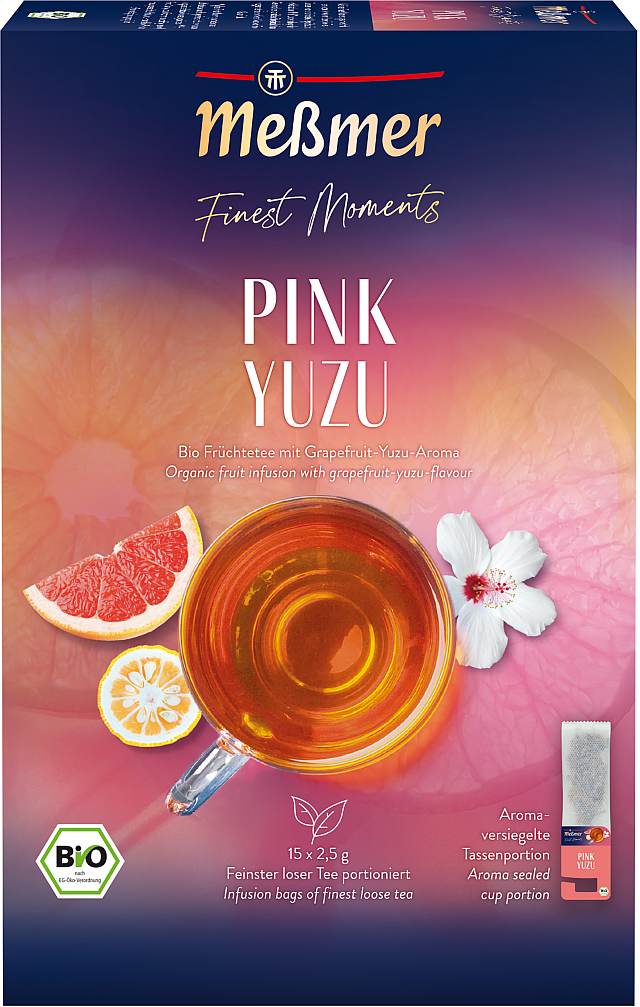 MEßMER Finest Moments Bio Pink Yuzu 15x2,5g - Tea Cup | CaterPoint.de