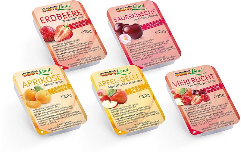 Obstland Konfitüre 5-fach sortiert 100 x 20g