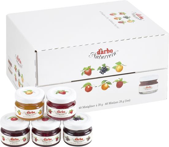 Darbo Konfitüre Sortiment 60 Minigläser à 28g | CaterPoint.de