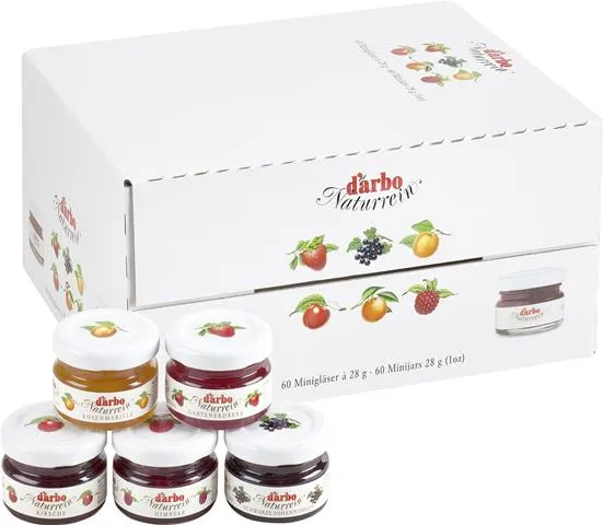 Darbo Konfitüre Sortiment 60 Minigläser à 28g | CaterPoint.de