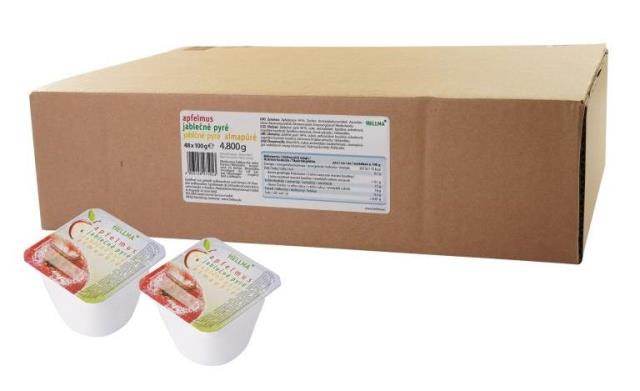 HELLMA - Apfelmus - 48 x 100g | CaterPoint.de