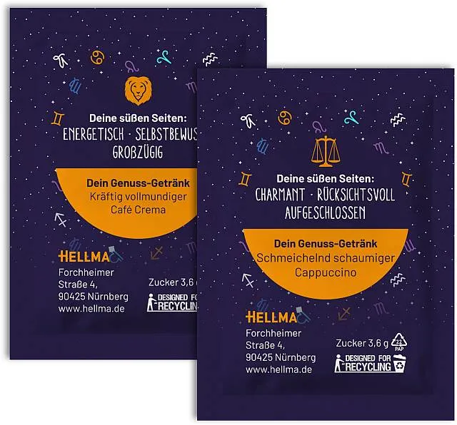 HELLMA Zucker-Sachets Sternzeichen | CaterPoint.de
