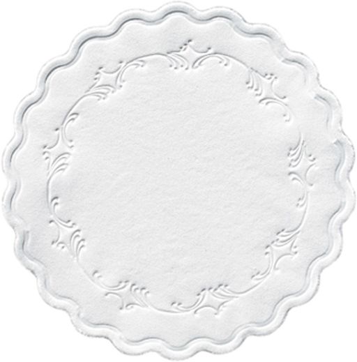 Duni Tassenuntersetzer 8-lg Ø 0,75cm - weiß - 250 Stück