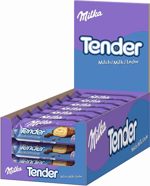 Milka Tender Milch 31 x 37g Display | CaterPoint.de