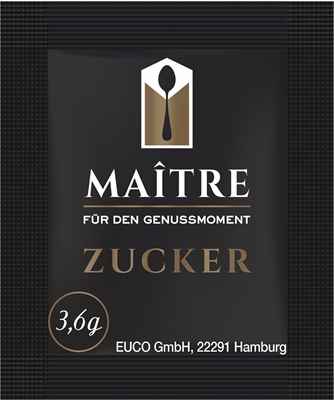 Maitre Zucker Sachet 2000 x 3,6g Karton