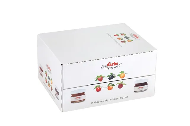 Darbo Konfitüre schwarze Joh.-Beere 60 Gläser à 28g | CaterPoint.de Darbo Konfitüre schwarze Joh.-Beere 60 Gläser à 28g | CaterPoint.de