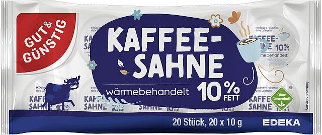 Kaffeesahne 10% Fett 20 x 10g | CaterPoint.de