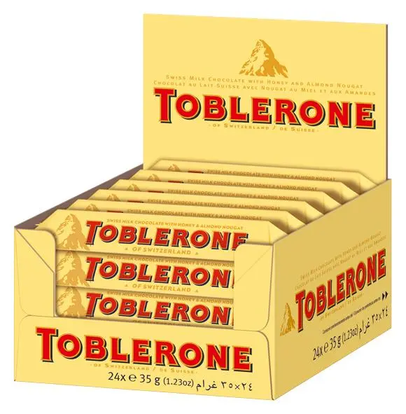 Toblerone Riegel Thekendisplay 24 x 35g