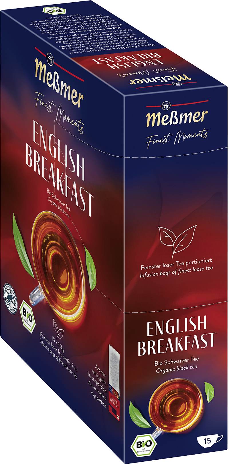 MEßMER Finest Moments Bio English Breakfast 15 x 2,3g - Tea Cup