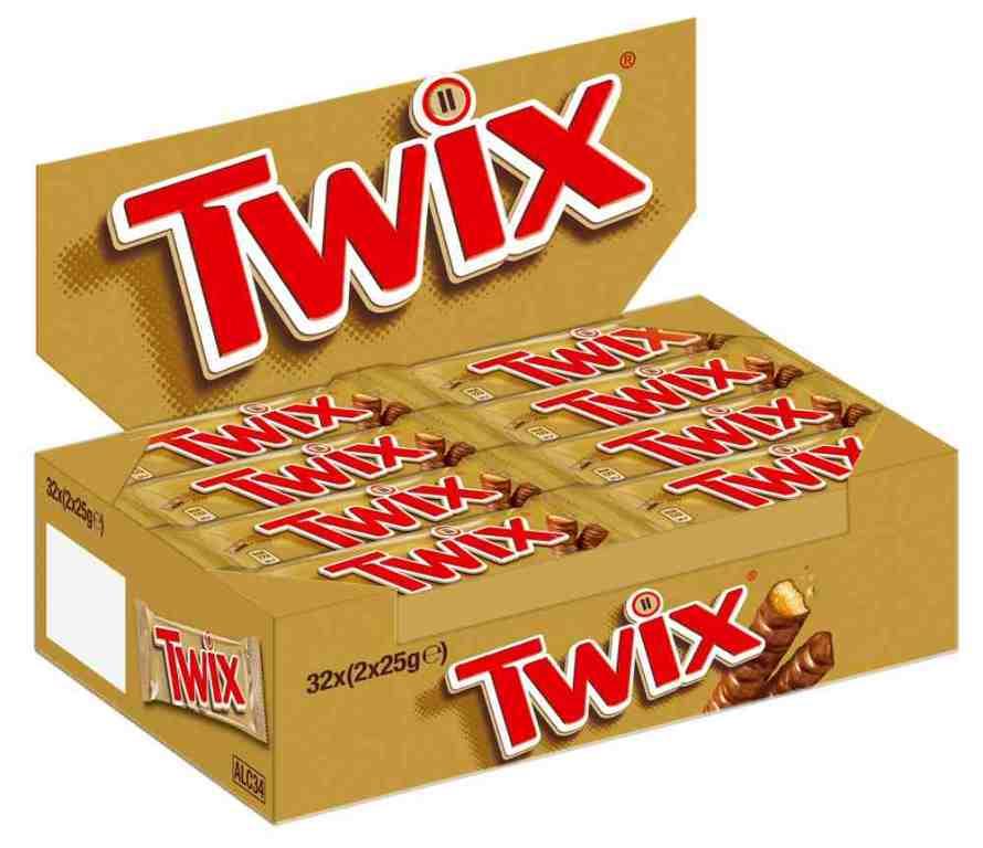 Twix® 32 x 50g Thekendisplay