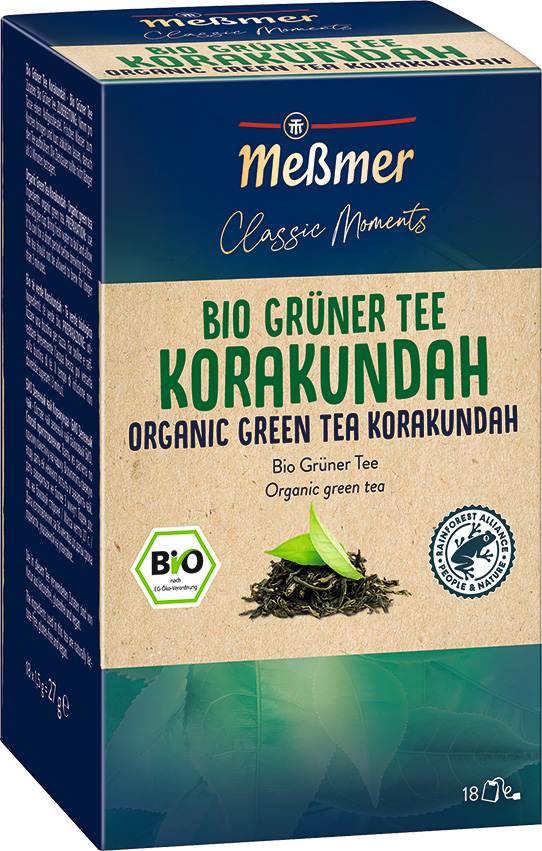 Meßmer Classic Moments Bio Grüner Tee Korakundah 18 x 1,5g