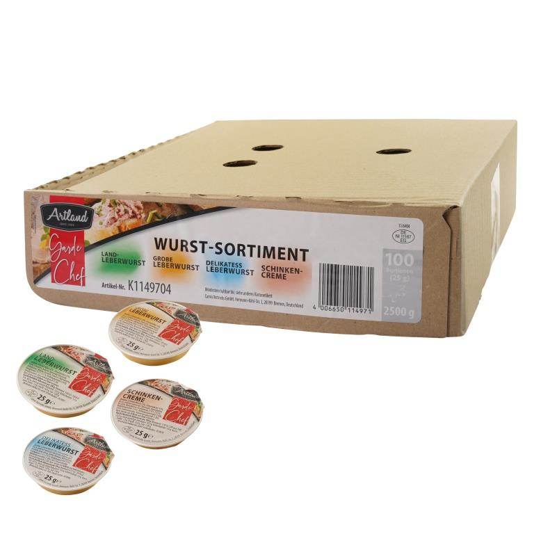 Artland Wurst Sortiment 100 x 25g | CaterPoint.de