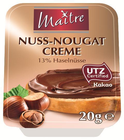 Maitre Nuss-Nougat-Creme 100 x 20g Portionen kaufen bei CaterPoint.de ...