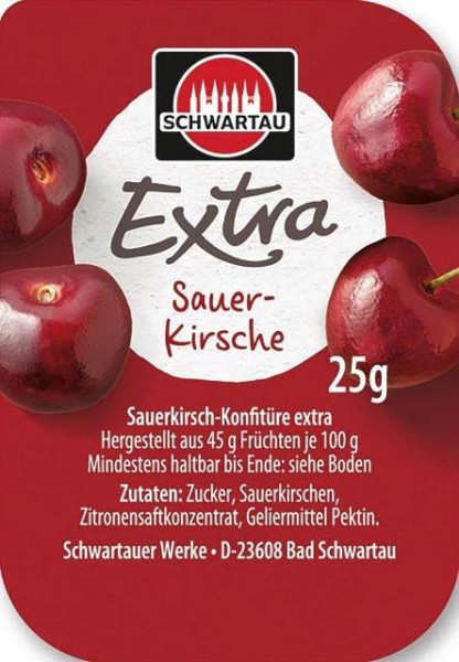 Schwartau Extra Kirschkonfitüre 100 x 25g | CaterPoint.de