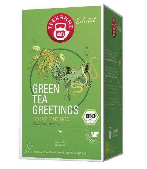 Teekanne Bio Luxury Cup Green Tea Greetings 25 x 2,0g | CaterPoint.de