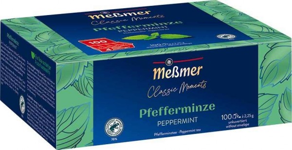 Meßmer Classic Moments Pfefferminze 100 x 2,25g Tassenportion | CaterPoint.de