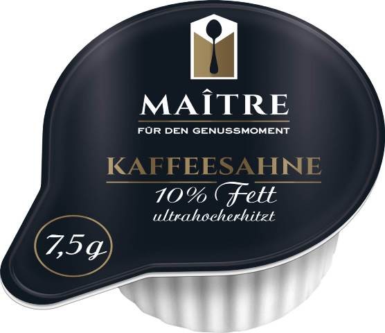 Maitre Kaffeesahne 10% 240 x 7,5g | CaterPoint.de