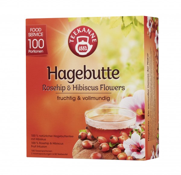 TEEKANNE Hagebutte 100 x 2,45g Tassenportionen | CaterPoint.de