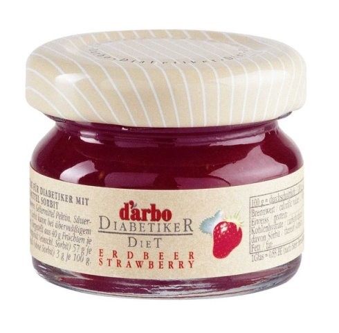 Darbo Konfitüre Erdbeer (Zuckerarm) 60 x 28g | CaterPoint.de