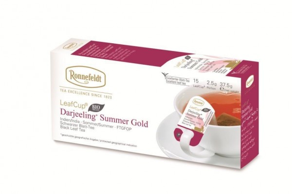 Ronnefeldt LeafCup® Darjeeling Summer Gold 15 x 2,5g | CaterPoint.de