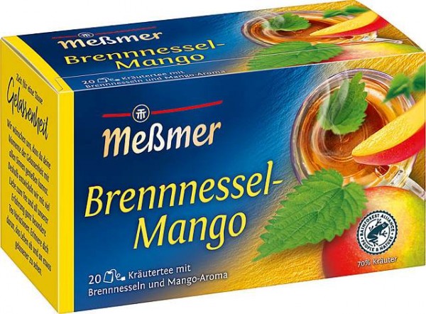 Meßmer Brennnessel-Mango 20 x 1,75g Tassenportion | CaterPoint.de