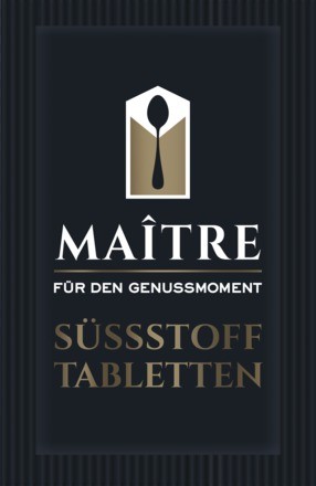 Maitre Süßstofftabletten 2000 x 2 Stück (Sachet) Karton