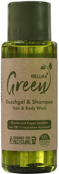 Hellma Green Duschgel & Shampoo 50 x 30ml | Caterpoint.de